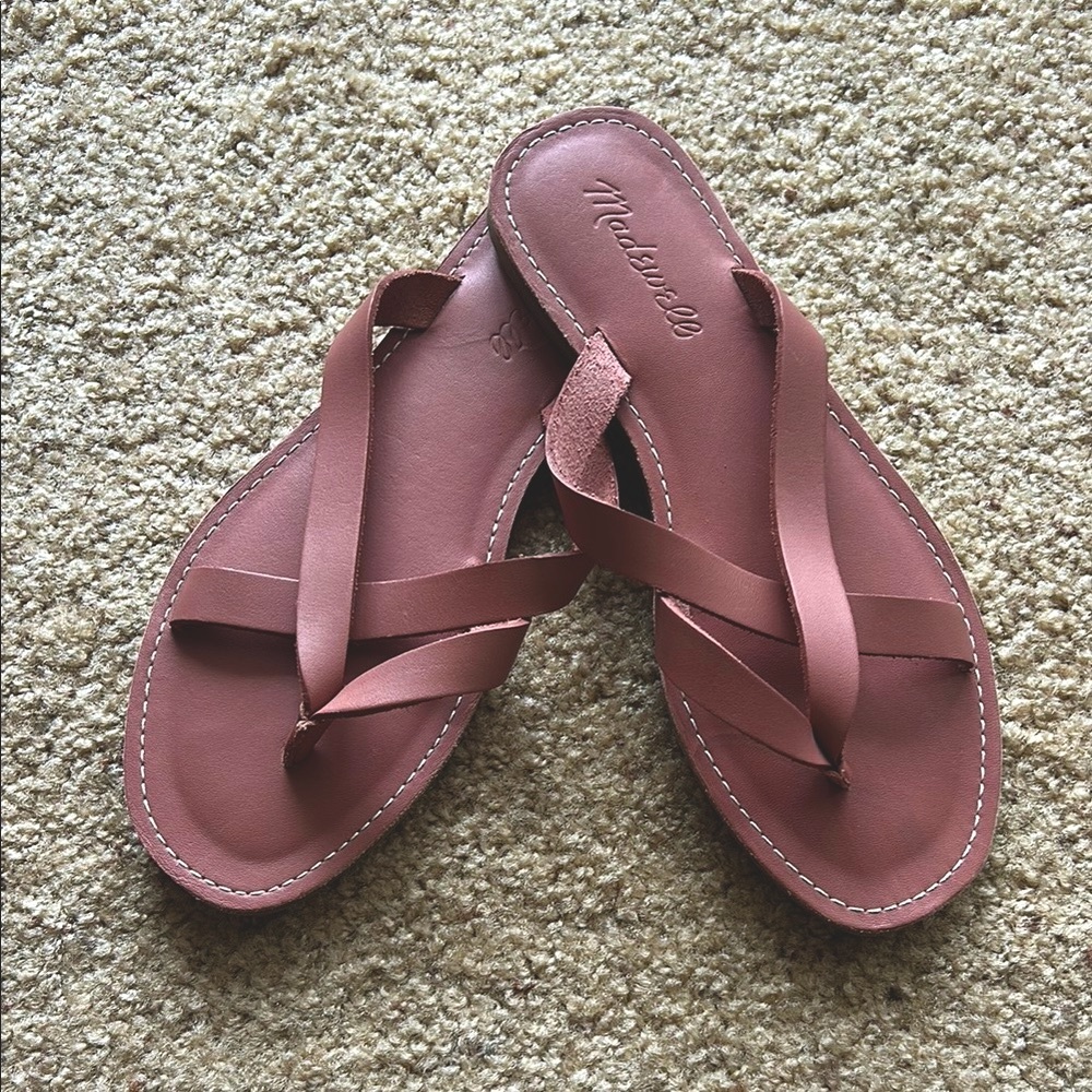 Madewell Pink Sandals Thong-Style